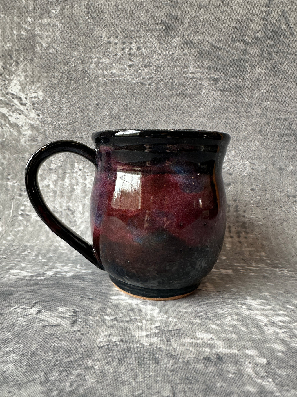 Large handcrafted stoneware ceramic mug