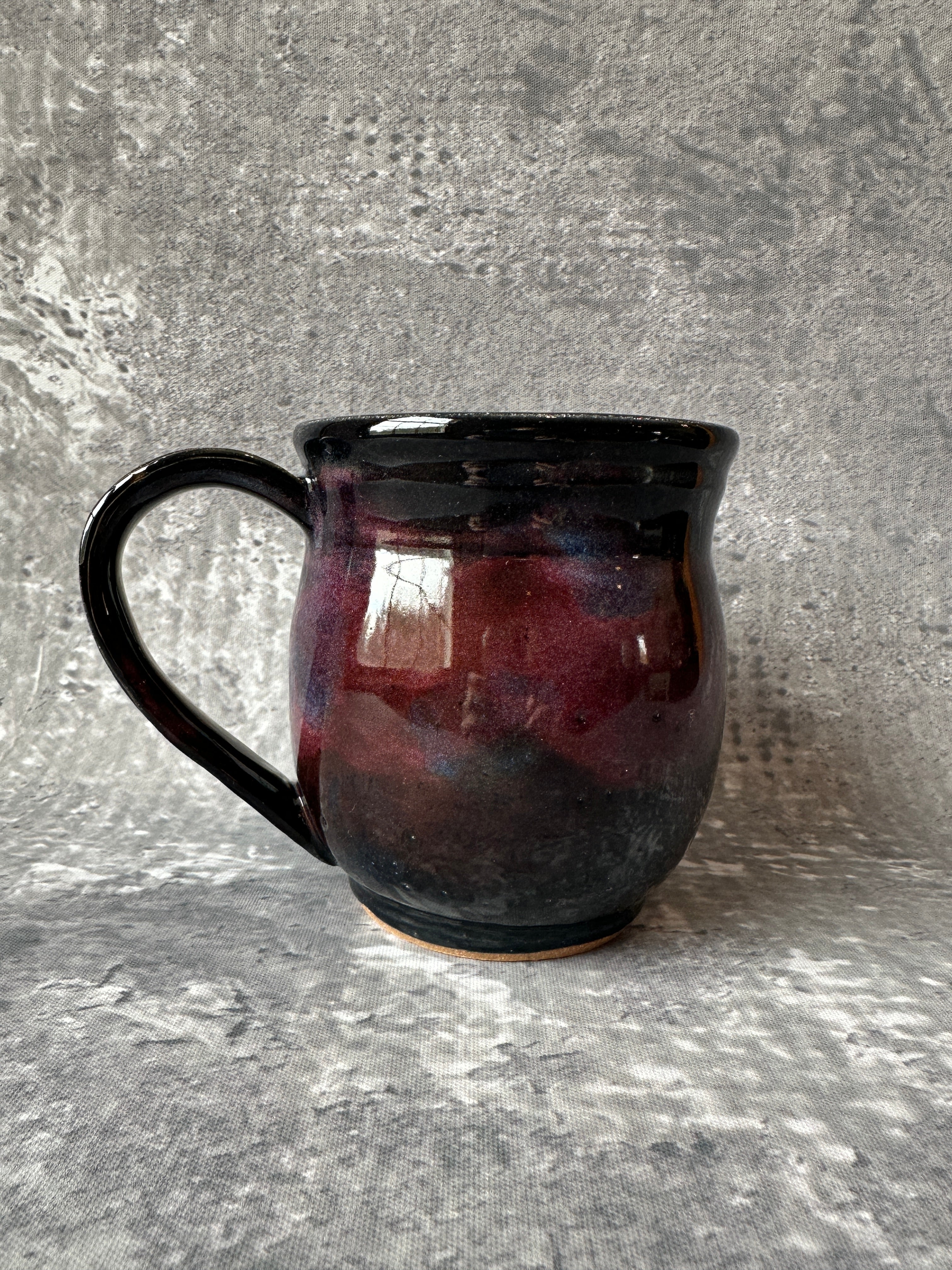Large handcrafted stoneware ceramic mug