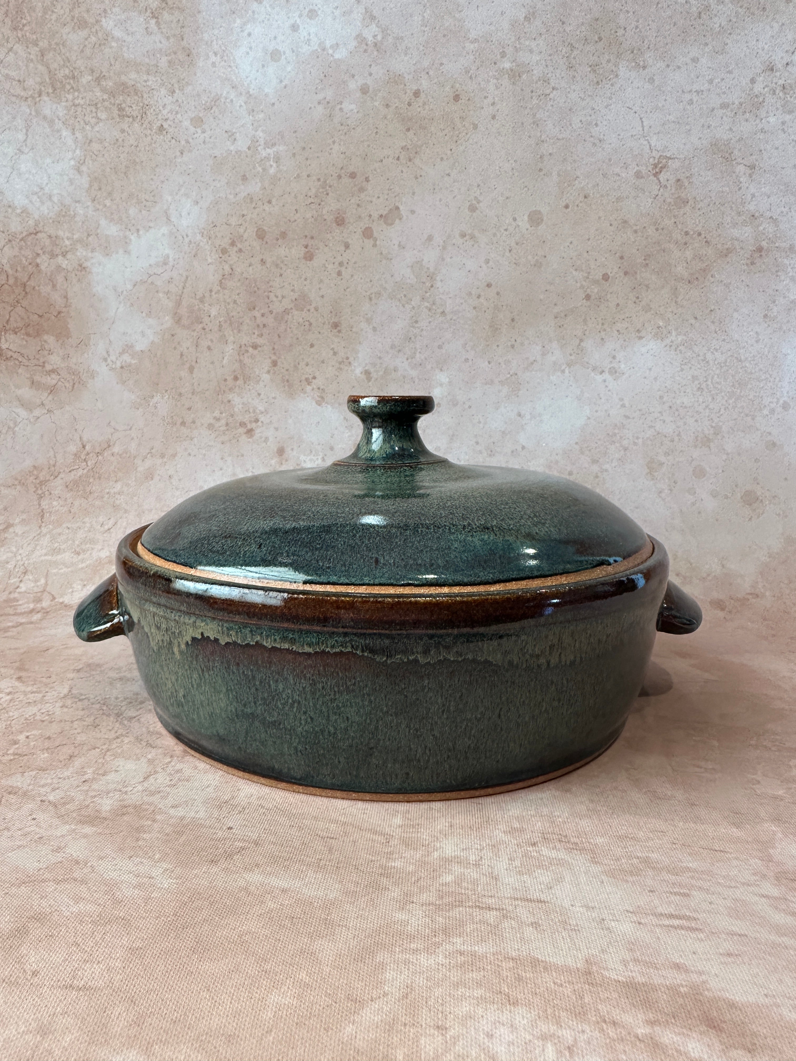 Rustic Lidded Casserole Baking Dish