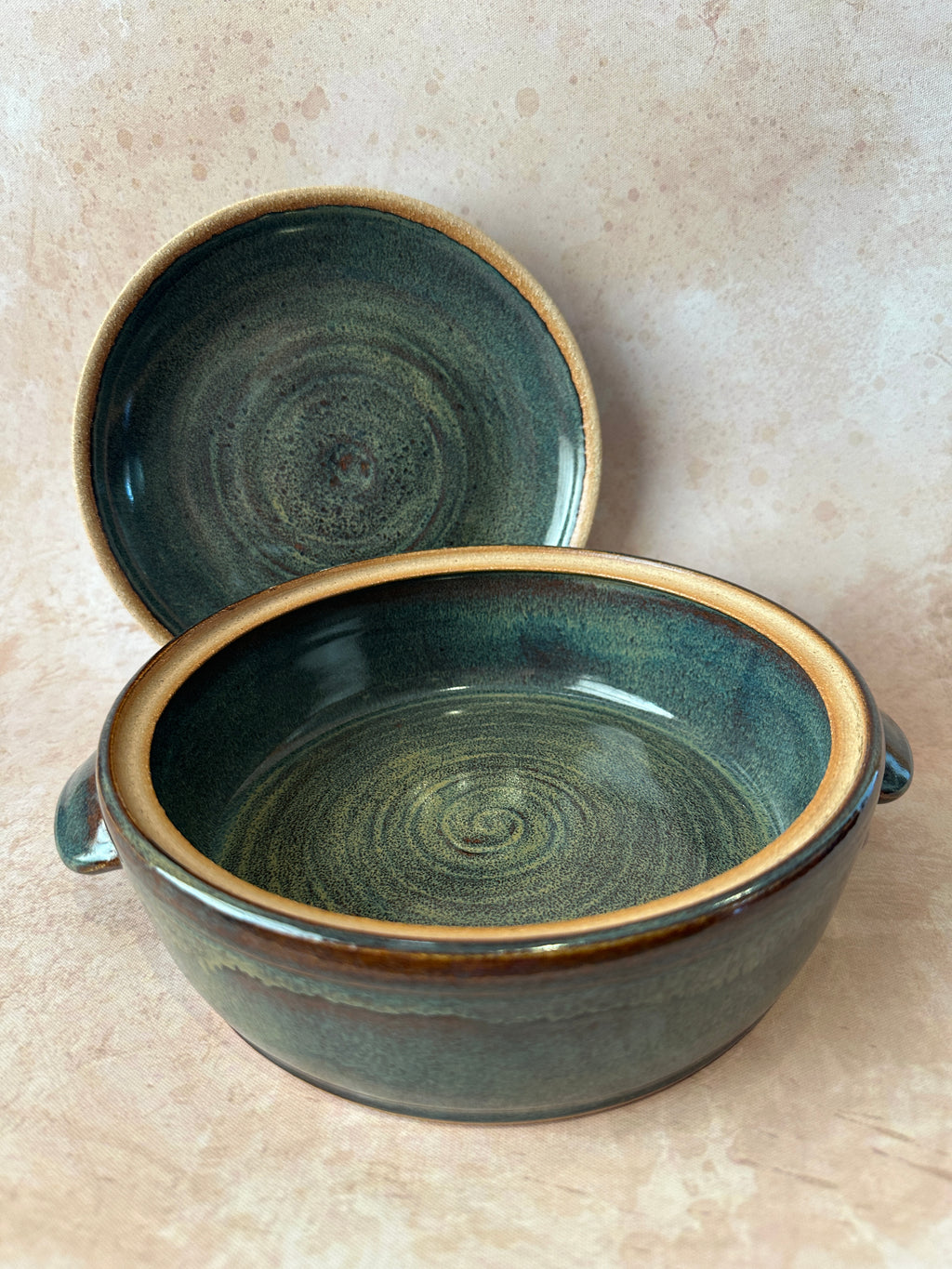 Rustic Lidded Casserole Baking Dish