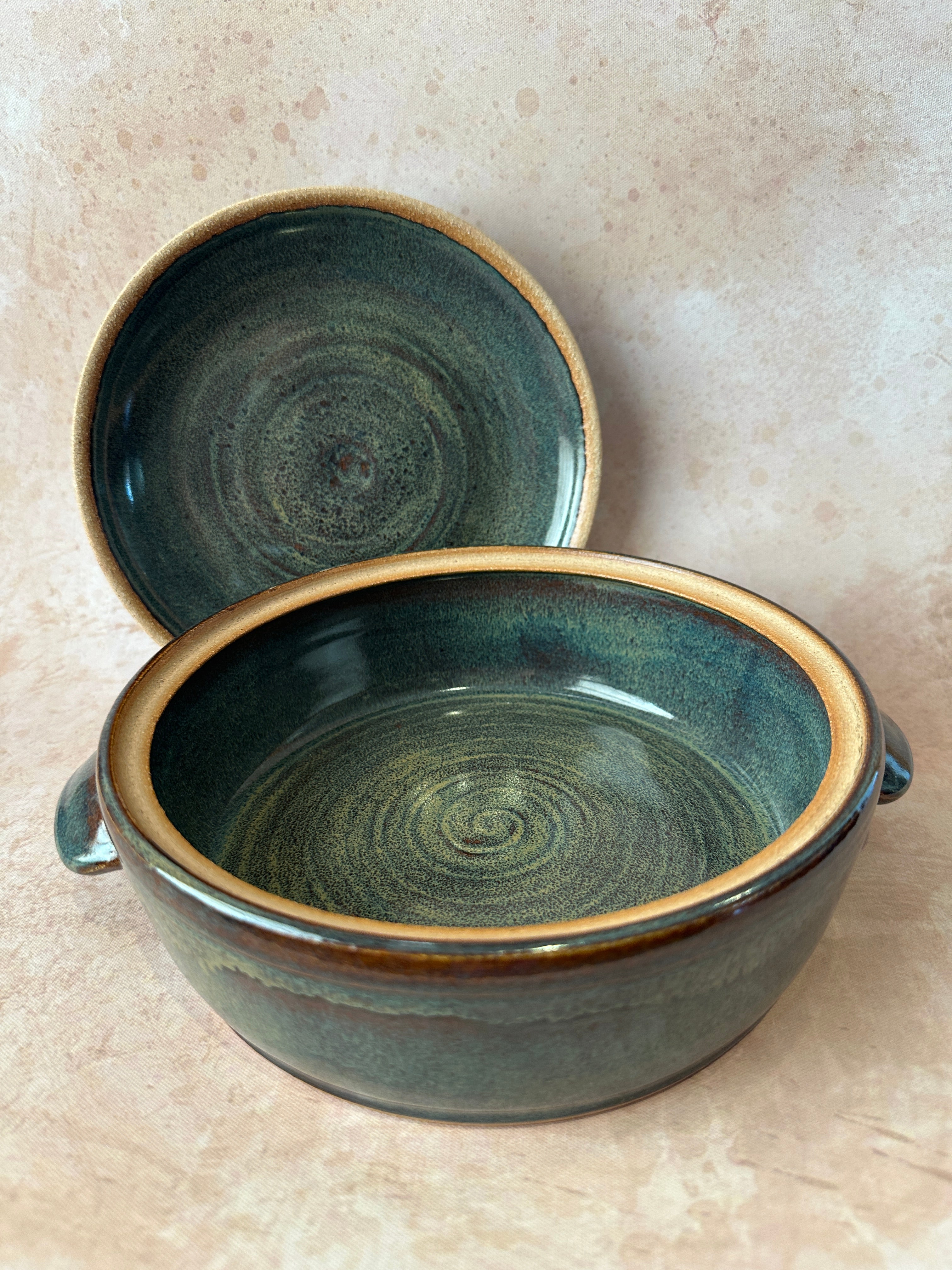 Rustic Lidded Casserole Baking Dish