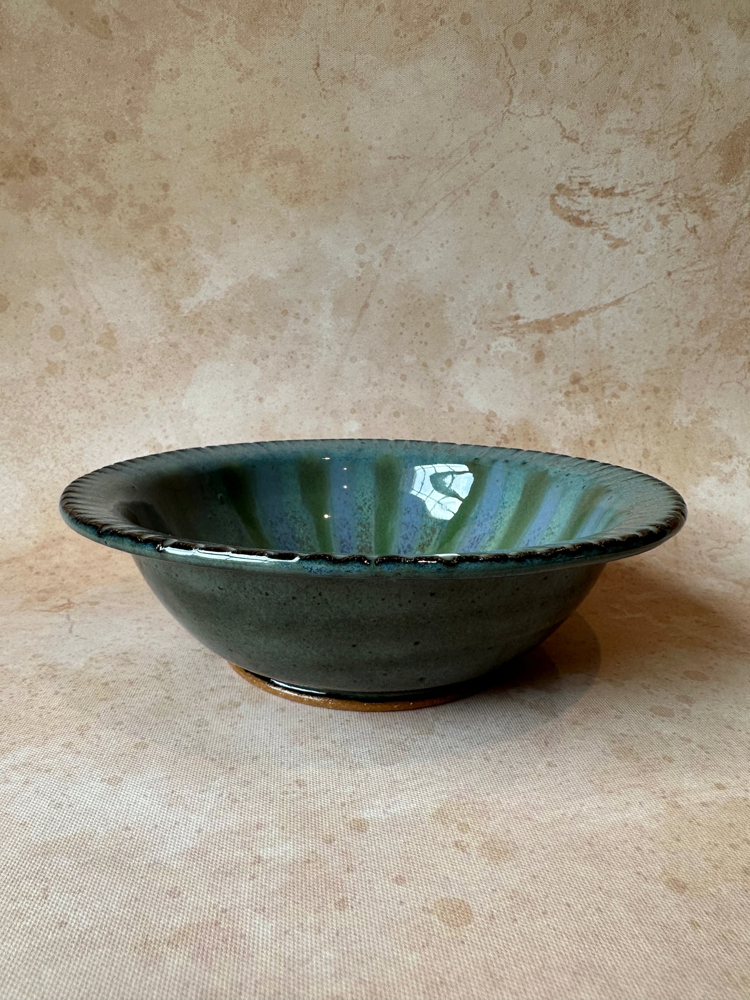 wheel thrown handcrafted stoneware bowl