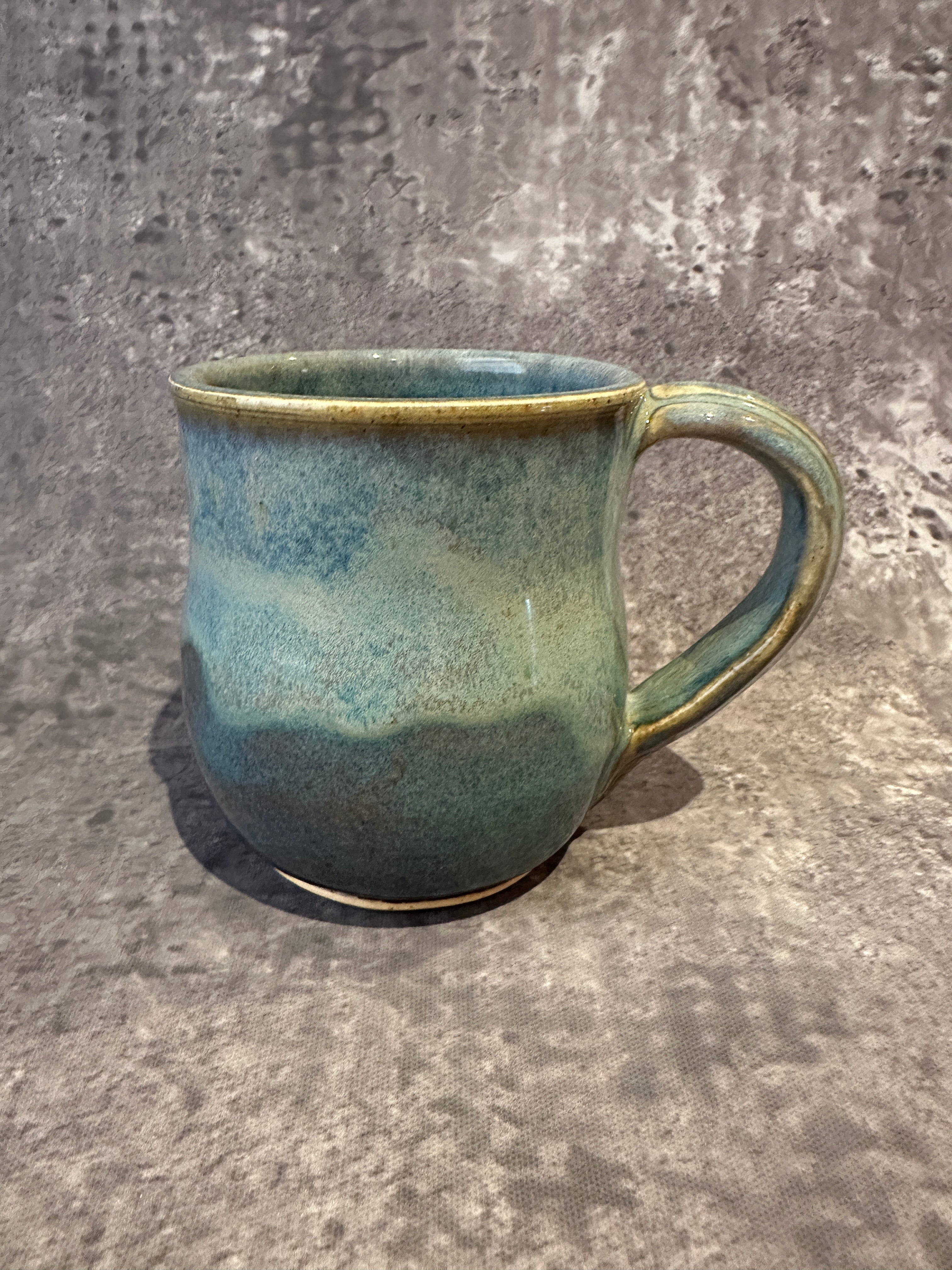 Blue and Greens Handcrafted stoneware mug