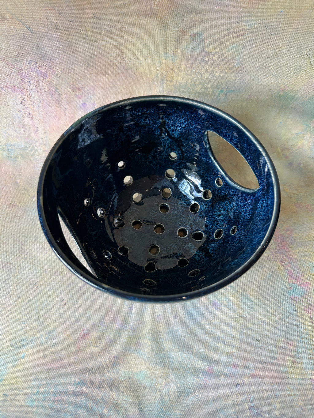 Wheel Thrown stoneware berry bowl