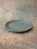 Wheel thrown stoneware spoon rest