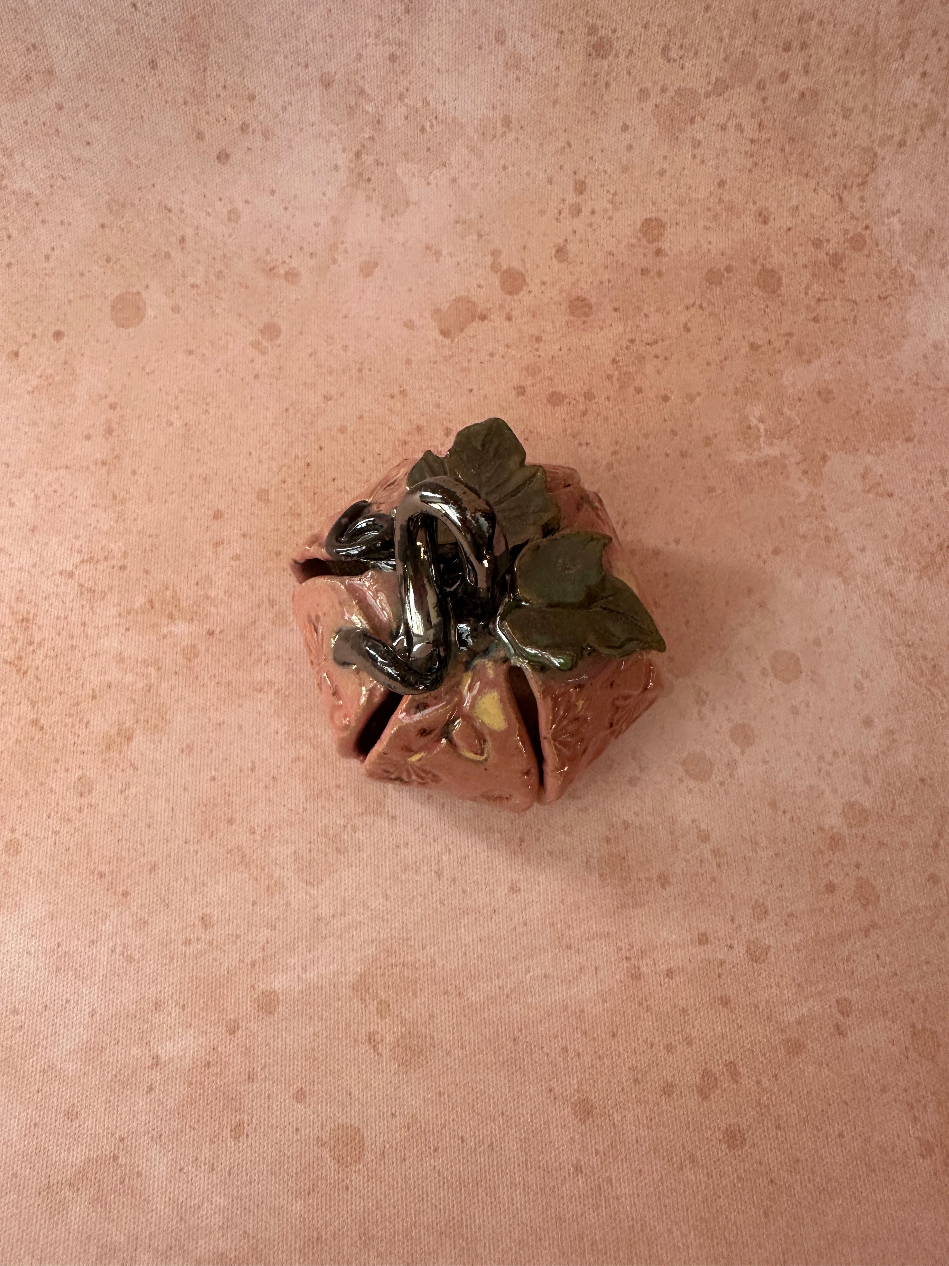 handmade stoneware ceramic pumpkin