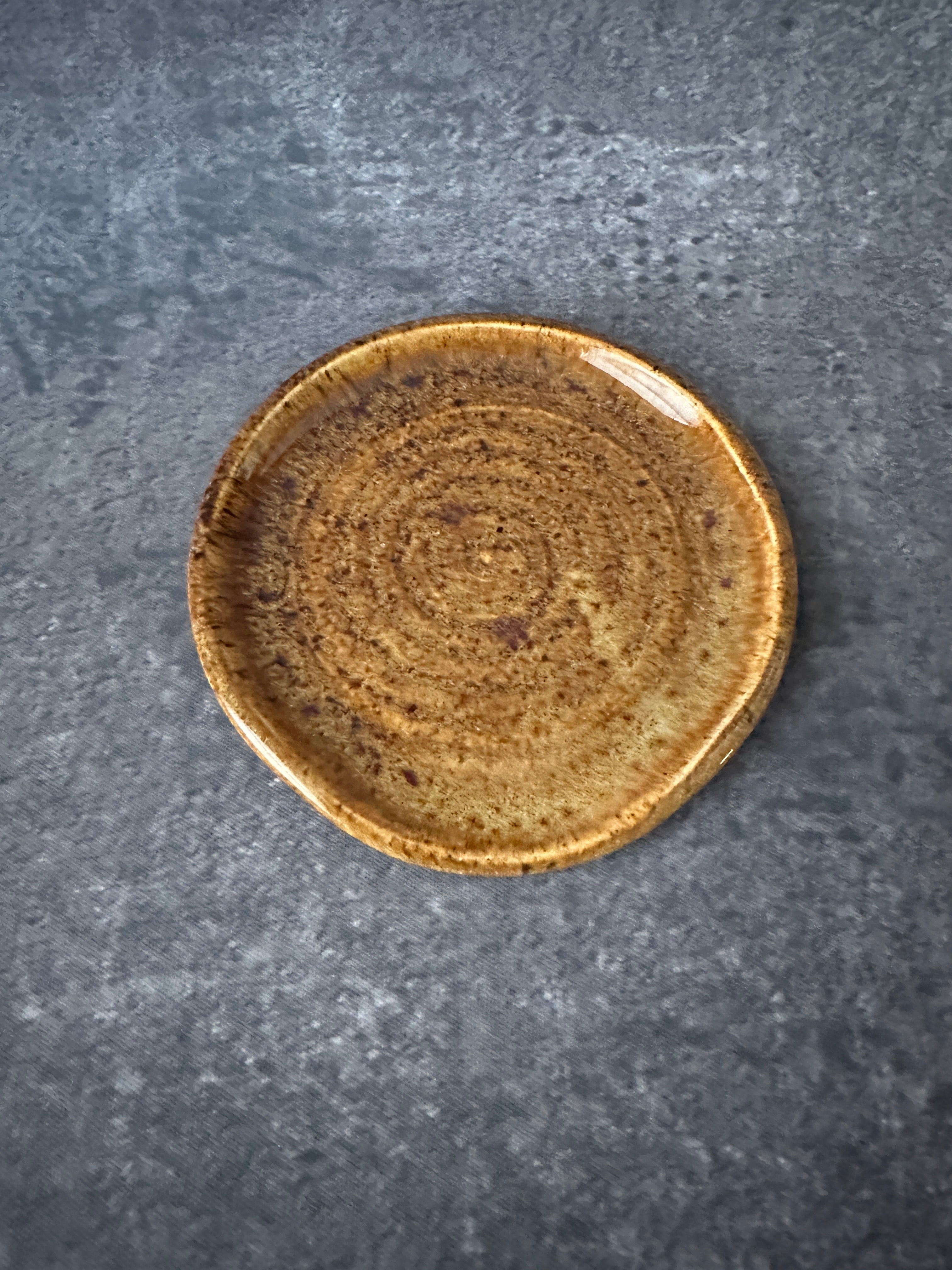 Wheel Thrown Rustic Sunset spoon rest