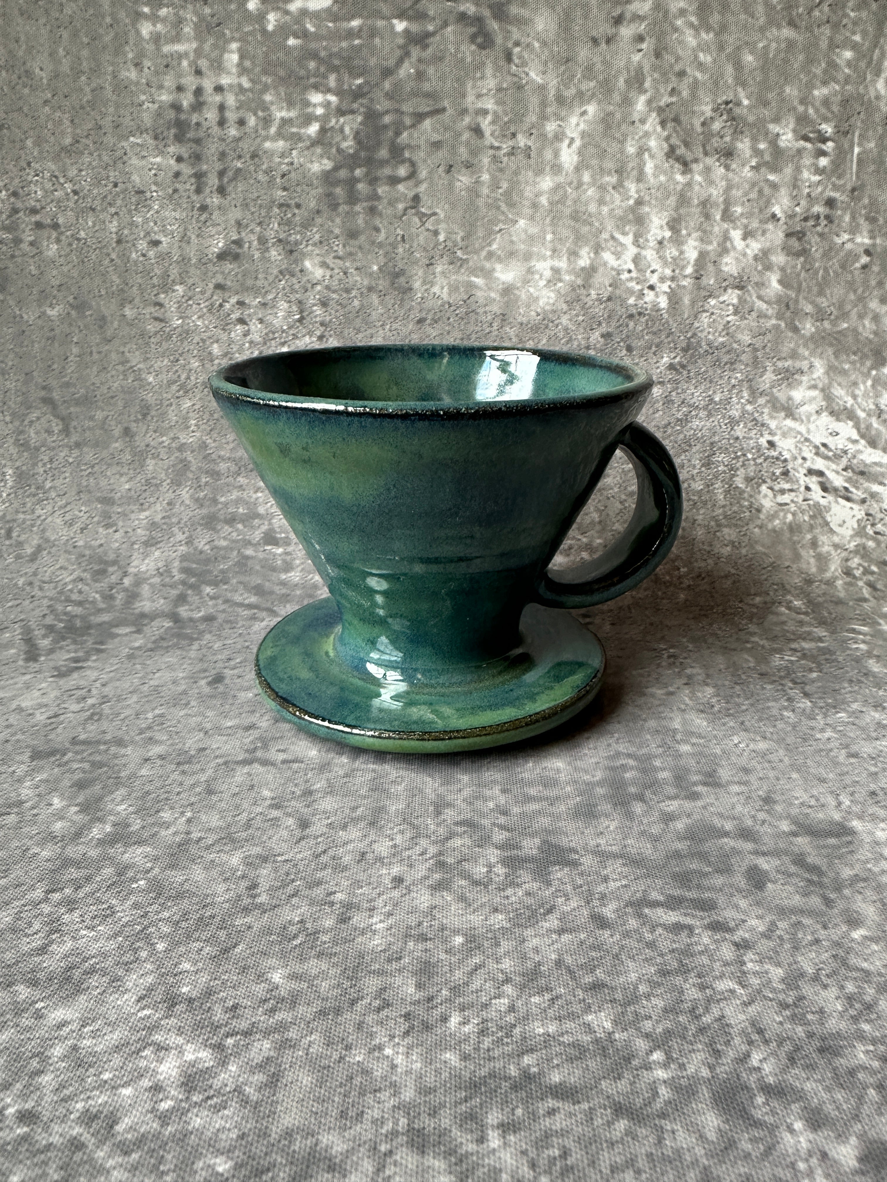 Handcrafted coffee pour over cone dripper