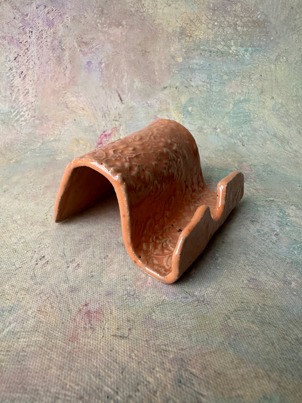 Tangelo Handcrafted stoneware business card holder