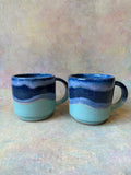 Wheel Thrown Stoneware stacking mugs