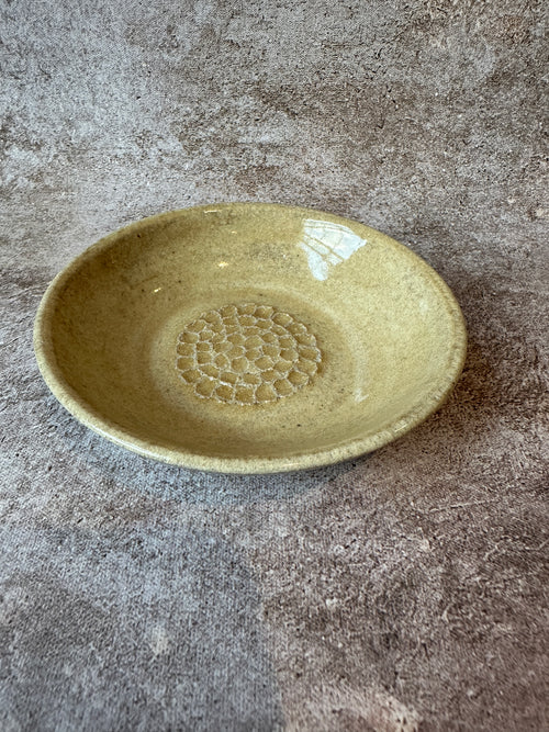 Wheel Thrown Garlic Grater Bread Dipping Bowl