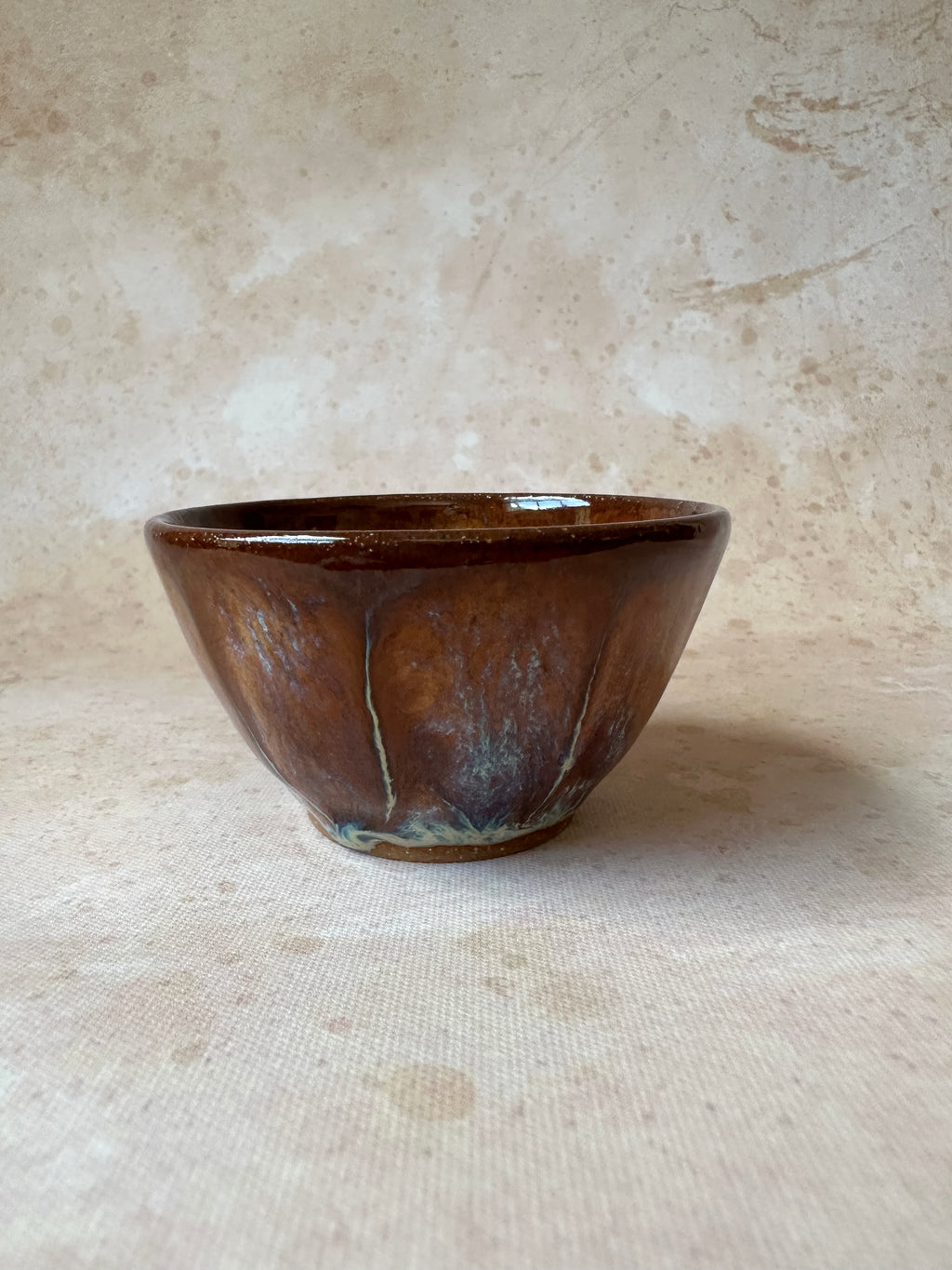 Wheel thrown stoneware ceramic mini sauce condiment bowl finished with a glossy beautiful glaze design.
