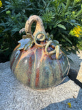 Handcrafted stoneware pumpkin