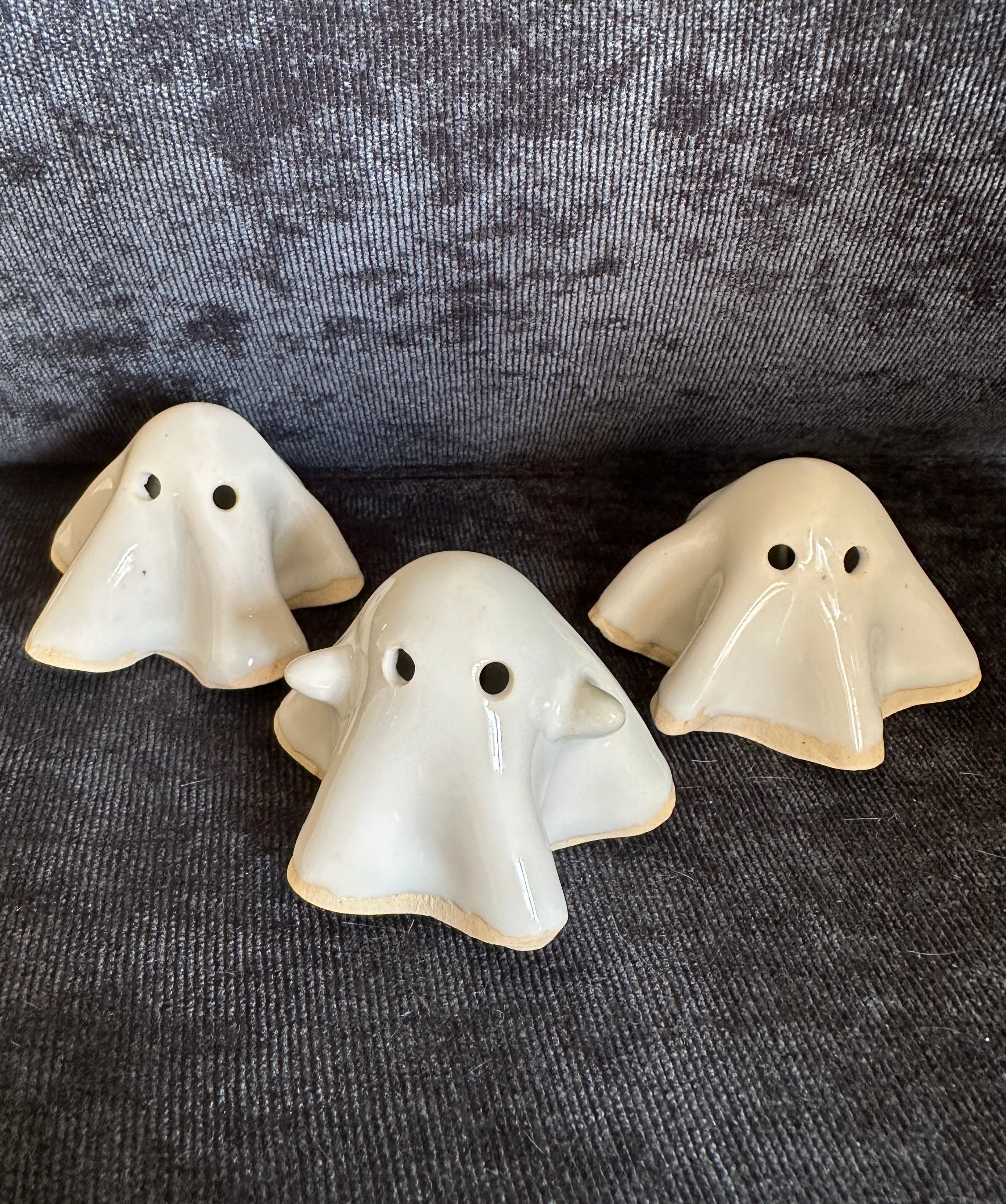 Stoneware Ghosts set of 3